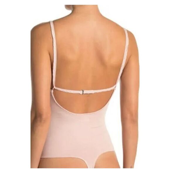 Free People Women’s Lea Floral Embroidery Bodysuit – Pearl Pink – Size S NWT - Picture 3 of 10